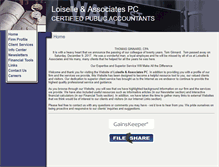 Tablet Screenshot of loisellecpas.com